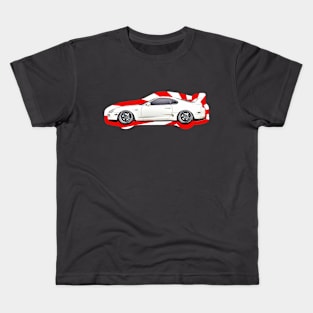 Toyota Supra MK4 JDM illustration Kids T-Shirt